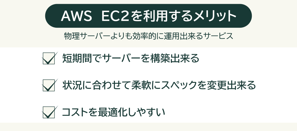 AWS Amazon EC2を利用するメリット